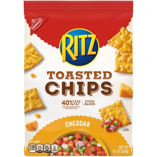 Ritz Chips Toasted Chip; 8.1 Ounce; 6 Per Case