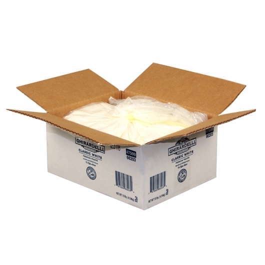 Ghirardelli Classic White Frappe Chocolate Bulk; 10 Pound