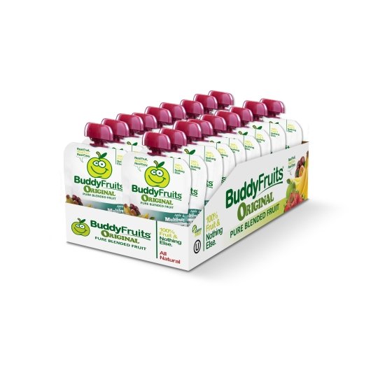 Buddy Fruits Pure Blended Multi-Fruit Snack, 3.2 Ounces, 18 Per Case