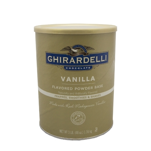 Ghirardelli Vanilla Premium Flavored Powder; 3 Pound; 6 Per Case