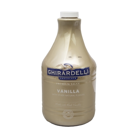 Ghirardelli Premium Vanilla Sauce Pump Bottle; 89.9 Ounce; 6 Per Case