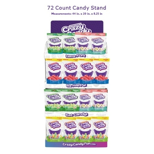 Crazy Candy Candy Stand, 72 Count
