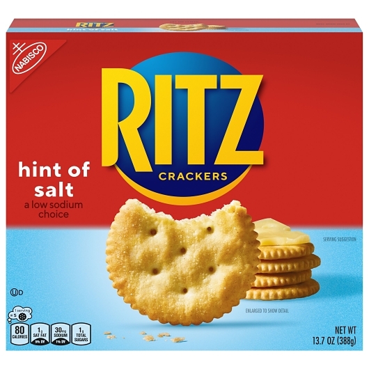 Ritz Hint Of Salt Crackers; 13.7 Ounce; 12 Per Case
