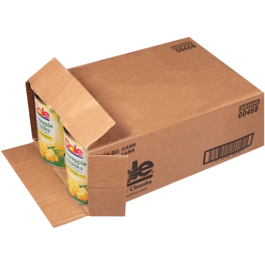Dole 100% Juice Chunk Pineapple, 106 Ounces, 6 Per Case