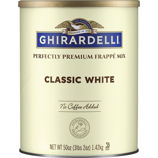 Ghirardelli Classic White Can Frappe; 3.12 Pound; 6 Per Case