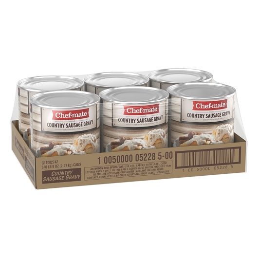 Chef-Mate Country Sausage Gravy, 6.56 Pounds, 6 Per Case