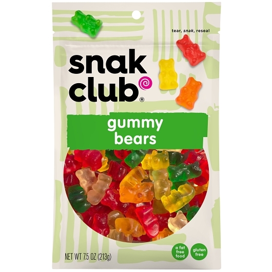 Snak Club Gummy Bears, 7.5 Ounce, 6 per case