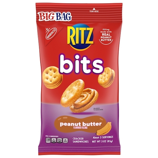 Ritz Peanut Butter Bits Snack; 3 Ounces; 12 Per Case