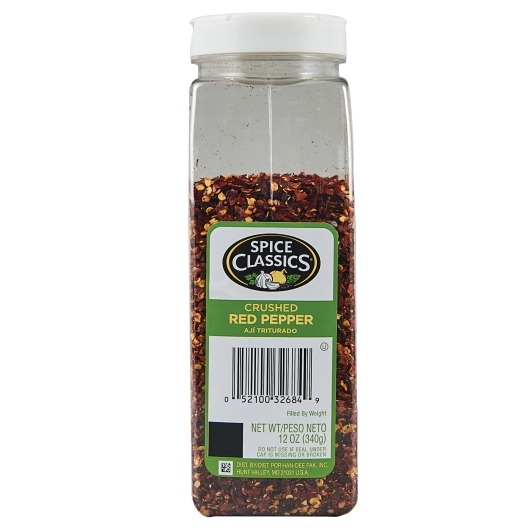 Spice Classics Crushed Red Pepper, 12 Ounces, 6 Per Case