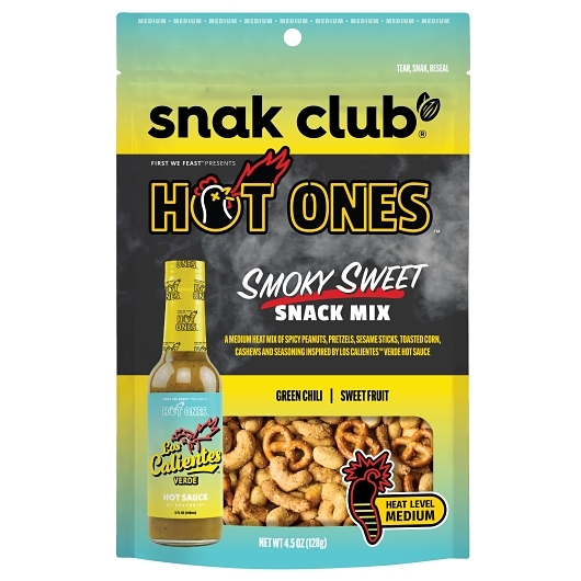 Snak Club Hot Ones Smoky Sweet Snack Mix, 4.5 Ounce, 6 per case