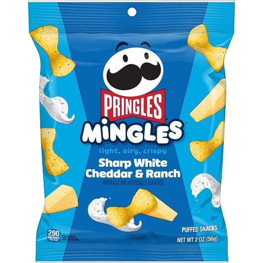 Pringles Mingles Sharp White Cheddar & Ranch, 2 Ounce, 6 Per Case