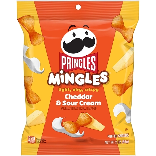 Pringles Mingles Cheddar & Sour Cream, 2 Ounce, 6 Per Case