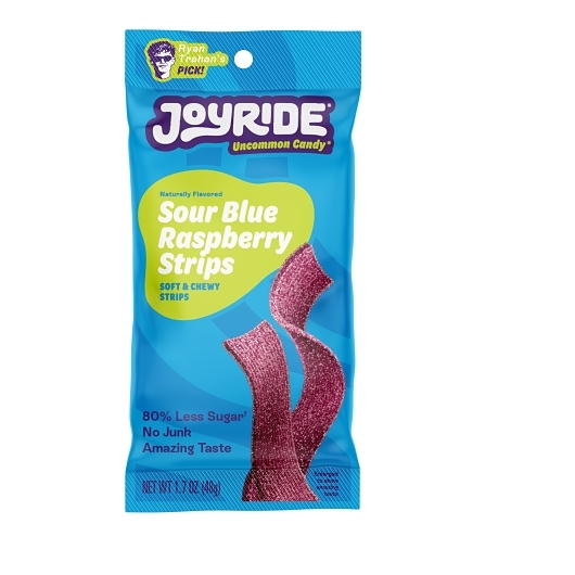 Joyride Sour Blue Raspberry Strips; 1.7 Ounce; 8 Per Pack; 8 Per Case