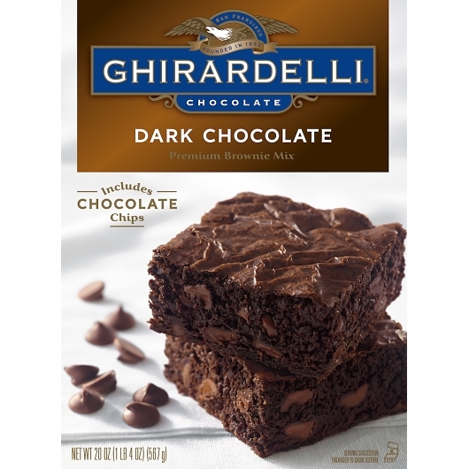 Ghirardelli Dark Chocolate Brownie Mix; 20 Ounce; 12 Per Case