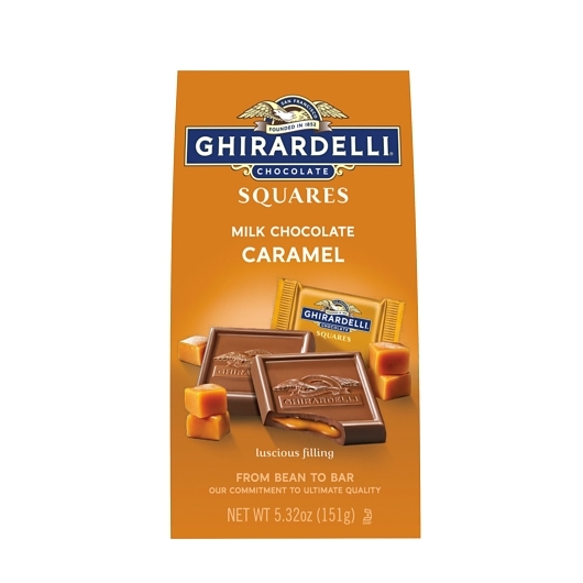 Ghirardelli Milk Chocolate And Caramel Square; 5.32 Ounce; 6 Per Case