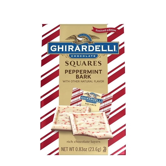Ghirardelli Prepak Display Quickset Peppermint Bark Extra Small Squab; 0.07 Pound; 24 Per Case
