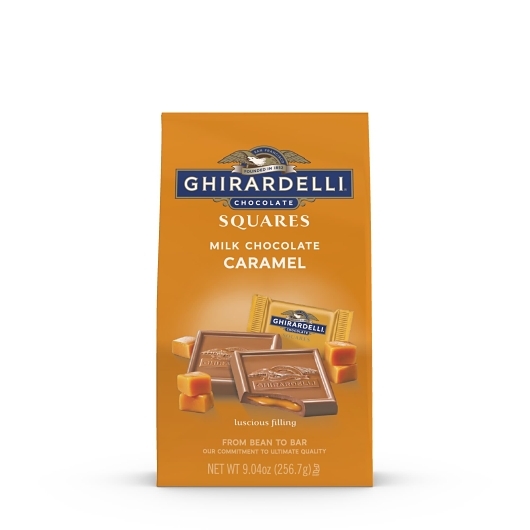 Ghirardelli Milk Chocolate Squares With Caramel Filling; 9.04 Ounce; 6 Per Case