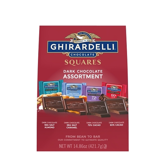 Ghirardelli Squares Bag Extra Large Dark Assorted; 1.03 Pound; 6 Per Case