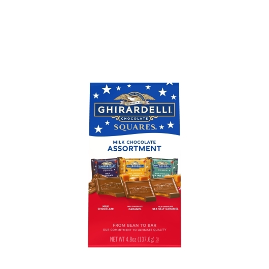 Ghirardelli Milk Assorted Squares; 4.8 Ounce; 6 Per Case