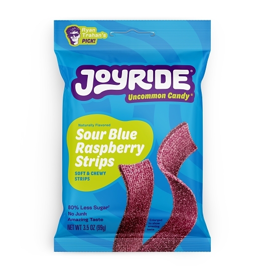 Joyride Sour Blue Raspberry Strips Low Sugar Case; 3.5 Ounce; 10 Per Case