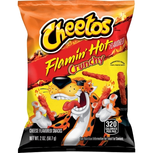 Cheetos Crunchy Flamin Hot Cheese Flavored Snack, 2 Ounce, 64 Per Case