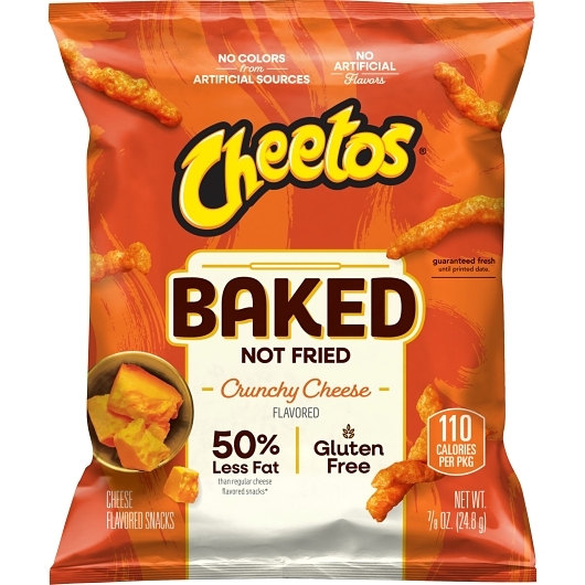 Cheetos Baked Crunchy Cheese Flavored Snack, 0.875 Ounce, 104 Per Case