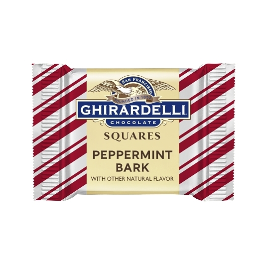 Ghirardelli Xmas Peppermint Bark Squares Bulk; 0.03 Pound; 540 Per Case