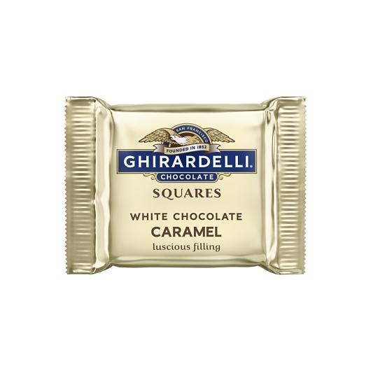Ghirardelli White Chocolate Caramel Squares; 0.03 Pound; 412 Per Case
