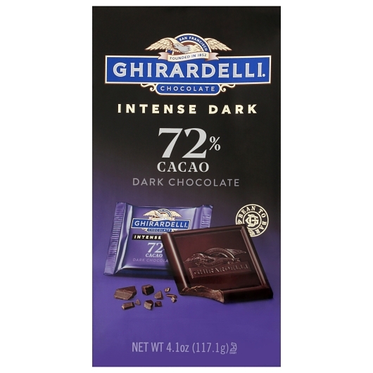 Ghirardelli 72% Cacao Twilight Delight Intense Dark Squares Bag; 0.29 Pound; 6 Per Case