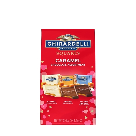 Ghirardelli Chocolate Caramel Squares Assortment Large Bag; 0.57 Pound; 12 Per Case