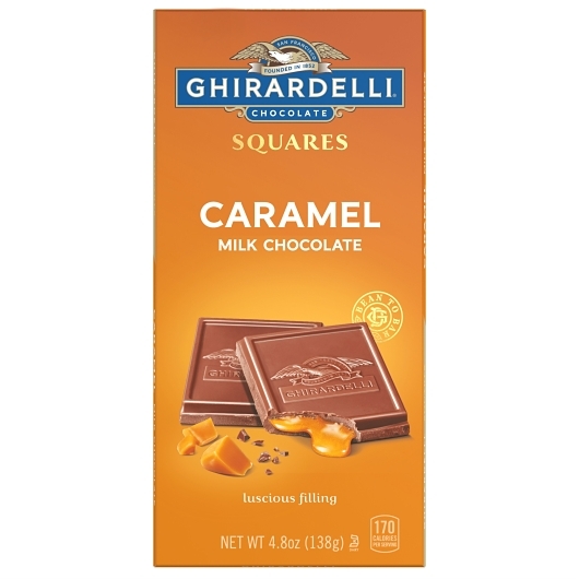 Ghirardelli Caramel Milk Chocolate Squares Bar; 0.3 Pound; 10 Per Case