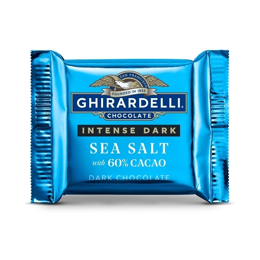 Ghirardelli Intense Dark 60% Cacao Sea Salt Square; 0.025 Pound; 540 Per Case