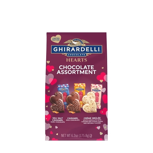 Ghirardelli Valentine's Day Assorted Heart; 0.39 Pound; 12 Per Case