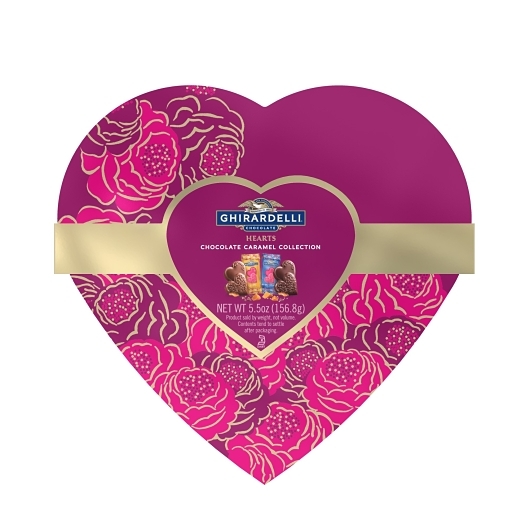 Ghirardelli Valentine's Day Assorted Large Heart Box; 0.33 Pound; 12 Per Case
