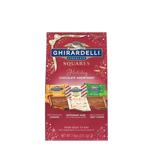 Ghirardelli Holiday Assorted Square; 0.5 Pound; 12 Per Case
