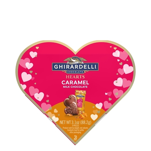 Ghirardelli Gluten Free Macaroon Heart Gift Box; 3.1 Ounce; 6 Per Case