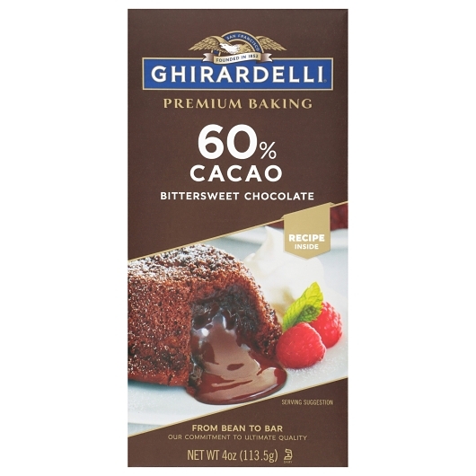 Ghirardelli Baking Bar 60% Cacao Bittersweet; 0.26 Pound; 12 Per Case