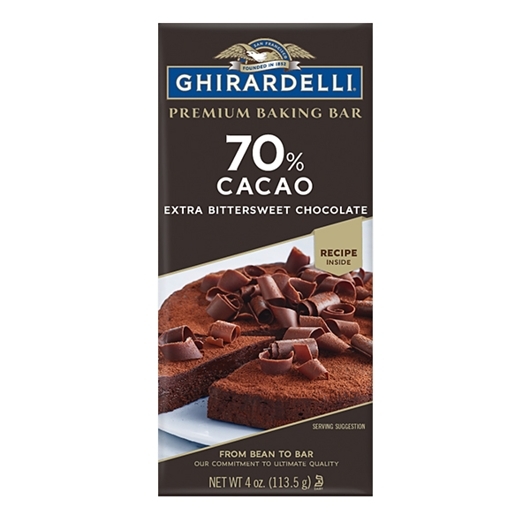 Ghirardelli Baking Bag 70% Cacao; 0.26 Pound; 12 Per Case