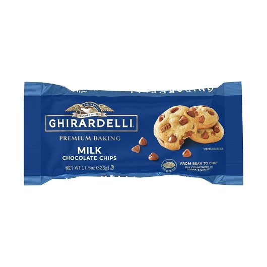 Ghirardelli Milk Chocolate Chips; 0.73 Pound; 12 Per Case