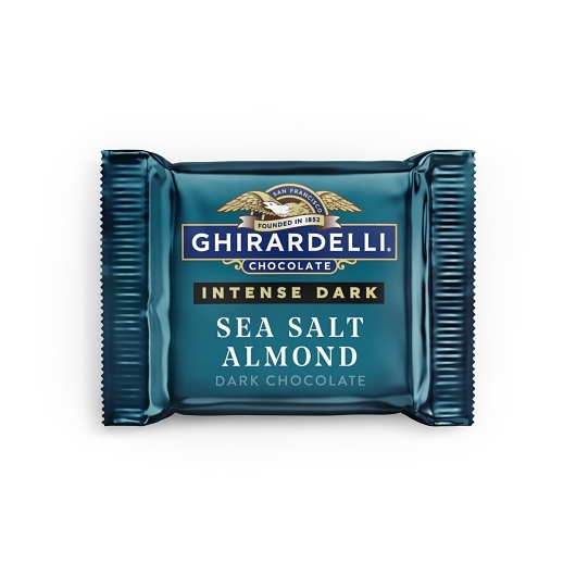 Ghirardelli Intense Dark Sea Salt Almond Square; 0.02 Pound; 540 Per Case