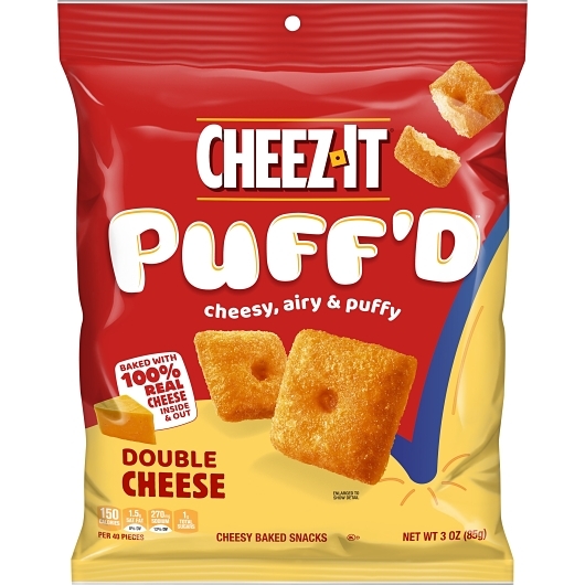 Kellogg's Cheez It Puffed Double Cheese, 3 Ounce, 6 Per Case