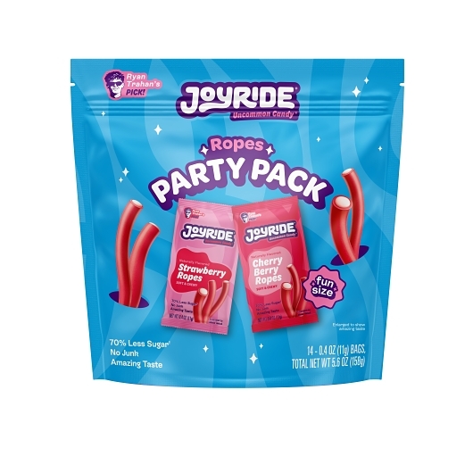 Joyride Cherry Berry & Strawberry Party Pack Ropes; 5.6 Ounce; 12 Per Case