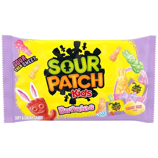 Sour Patch Kids Assorted Soft Candy Bunnies, 7.93 Ounce, 12 Per Case