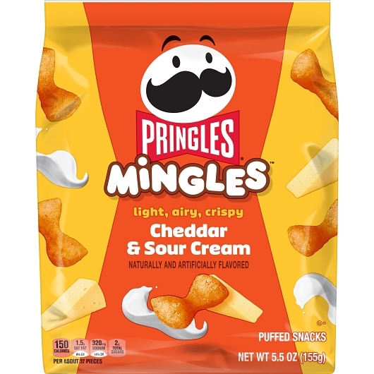 Pringles Mingles Cheddar & Sour Cream, 5.5 Ounce, 6 Per Case