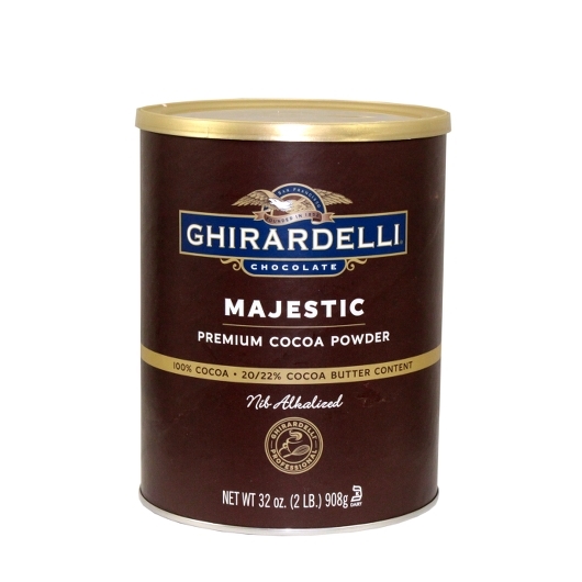 Ghirardelli Majestic 20/22% Premium Cocoa Powder; 2 Pound; 6 Per Case