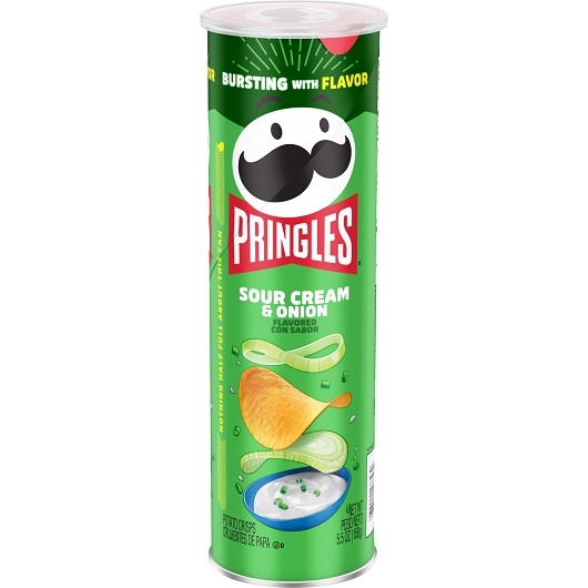 Pringles Sour Cream & Onion Potato Crisp, 5.5 Ounce, 14 Per Case
