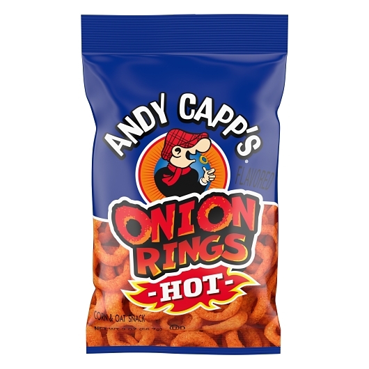 Andy Capp Hot Onion Rings; 2 Ounce; 12 Per Case