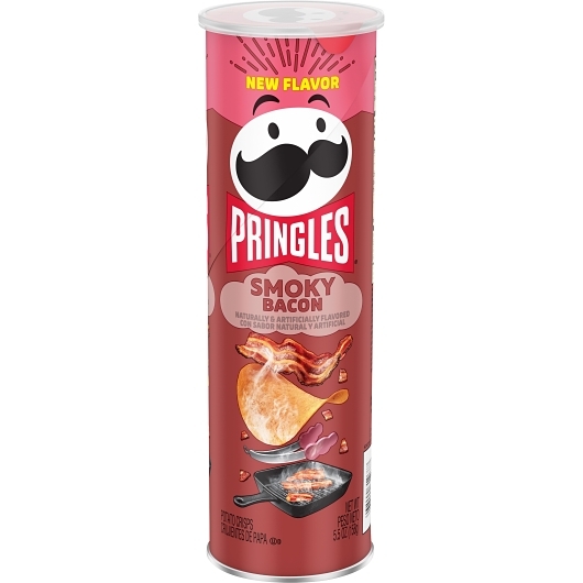 Pringles Smoky Bacon Crisps, 5.5 Ounce, 14 Per Case