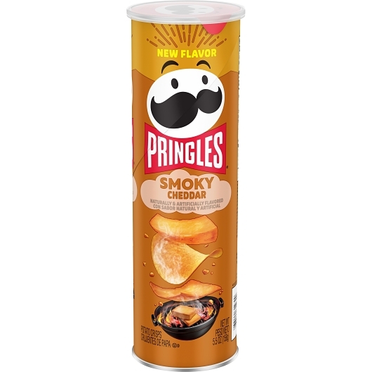 Pringles Smoky Cheddar Crisps, 5.5 Ounce, 14 Per Case