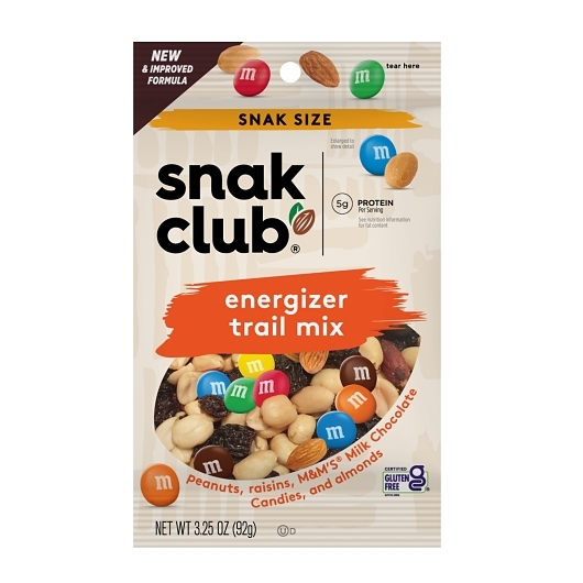 Snak Club Energizer Trail Mix, 3.25 Ounce, 12 per case